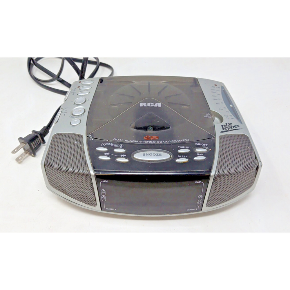 RARE Dr Pepper Collectors RCA RP4897A CD Player See Through Clear WORKING! 2002